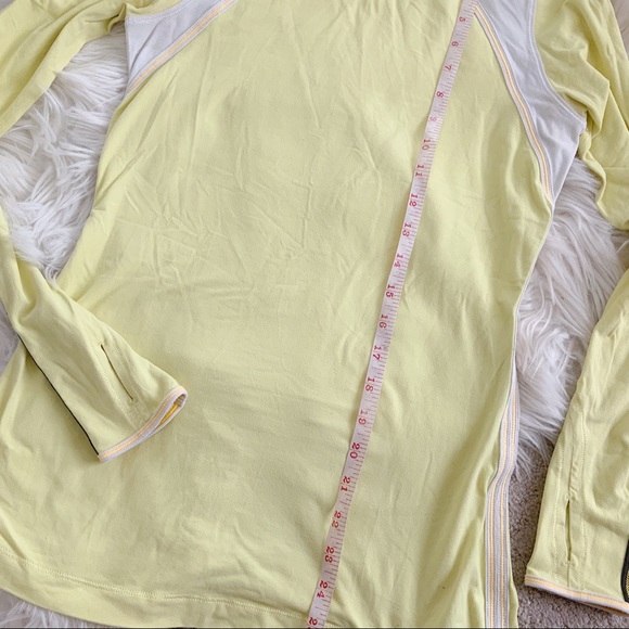 SOLD Lululemon Run Layer Me Long Sleeve Lemon - Picture 6 of 10